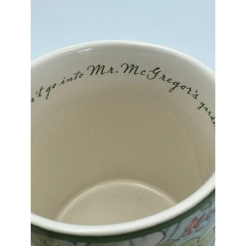 Williams Sonoma Peter Rabbit Mug Beatrix Potter Ceramic Coffee Cup Robin Spade